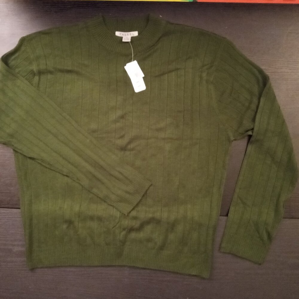 Cassel Men's XL Sweater Round Neck Lightweight NWT